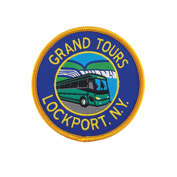 Custom woven polyester fabric applique w/ merrowed edge & pressure sensitive... from ASI 92980 WOV-IN® / WOV-IN® Universal Strap/Wov-In Line WOV-IN Line (R)