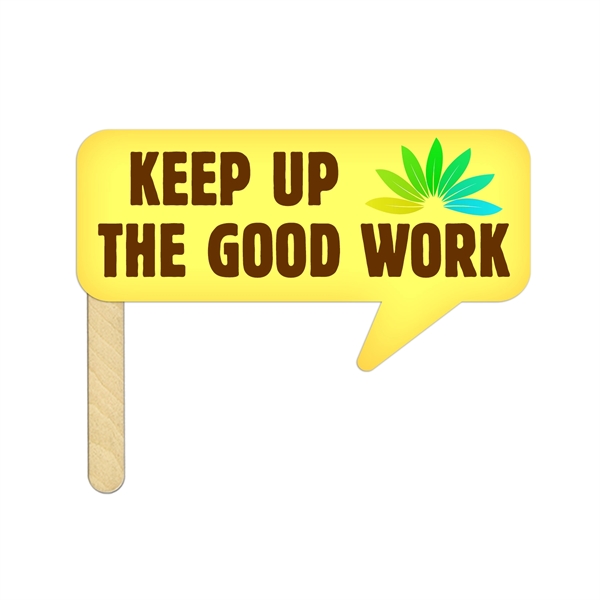 Mini thought bubble hand fan on 8" wooden stick.... from ASI 67620 Lion Circle Corp