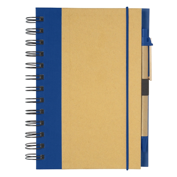 Spiral notebook and pen with elastic pen loop and elastic band... from ASI 61125 Hit Promotional Products / Hit®