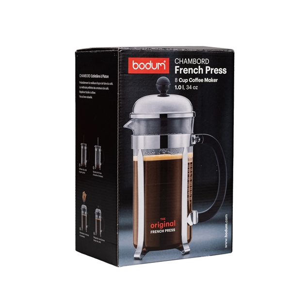 French press coffee maker that makes 34 ounces or 8 cups.... from ASI 61005 Hirsch Gift Inc