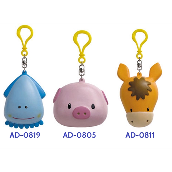 Rubber animal designed coin purse key chain.... from ASI 31977 Adline Industries Inc