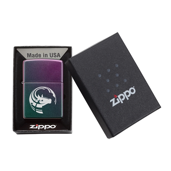 The High Polish Iridescent Genuine Zippo windproof lighter. All metal construction.... from ASI 46170 Compass Industries Inc