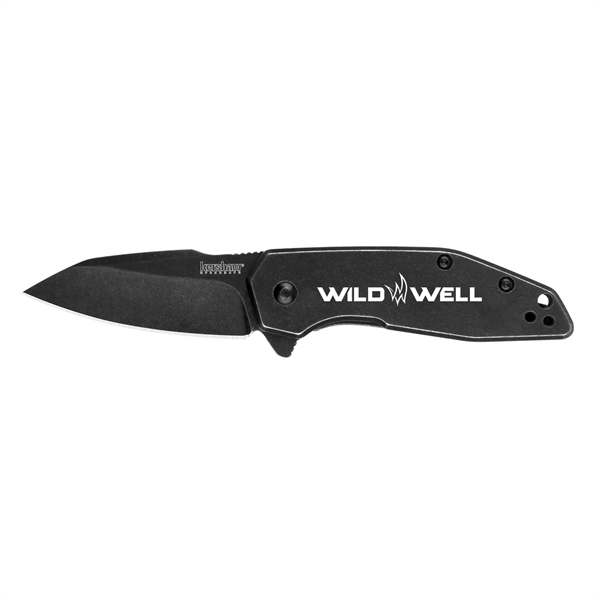 A mid-sized knife, with a distinctive look and shape. 3.5" black... from ASI 46170 Compass Industries Inc