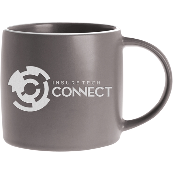 17 oz. ceramic mug in earth-tone colors with a smooth, matte-style... from ASI 71920 Moderne Glass Company Inc / Glass America®