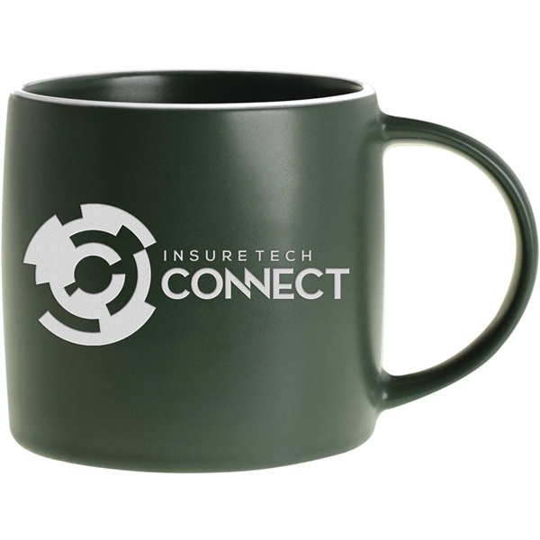 17 oz. ceramic mug in earth-tone colors with a smooth, matte-style... from ASI 71920 Moderne Glass Company Inc / Glass America®