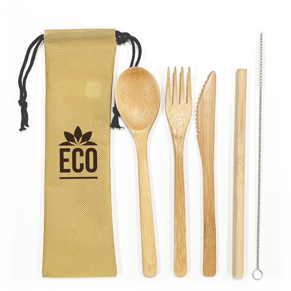 Bamboo Utensil and Straw Set... from ASI 98766 Yanlee Trading Co Ltd