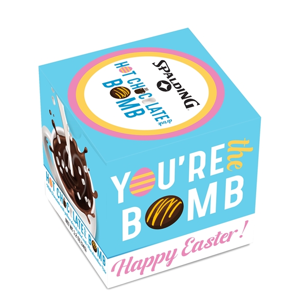 Easter Hot Chocolate Bomb with Yellow Drizzle... from ASI 44900 NC Custom (CI/Lanco) / Chocolate Inn