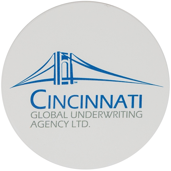 The ceramic coaster will absorb condensation from cold drinks. Slip resistant... from ASI 61966 HPG / Beacon Promotions