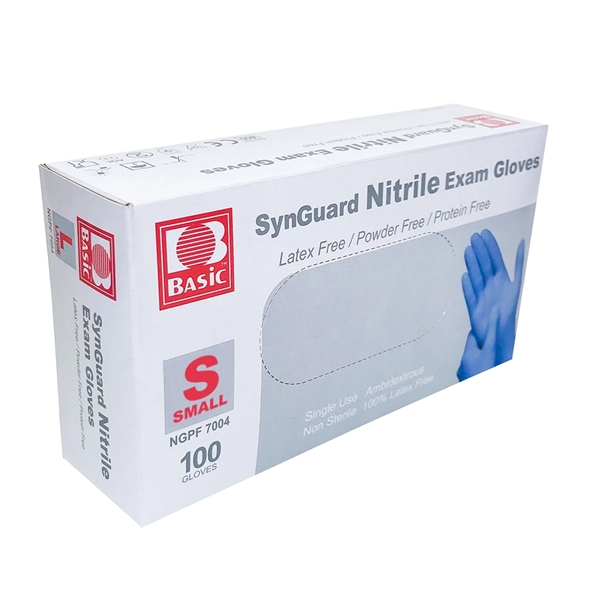 Disposable powder-free nitrile gloves; available in Small, Medium, Large and X-Large... from ASI 40544 Binaco / Binaline