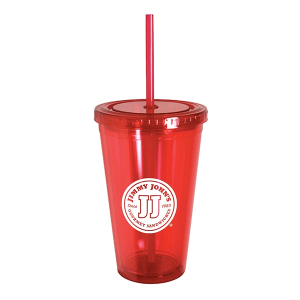 16 oz. Retractable Straw Acrylic Cup... from ASI 31517 Admart Products
