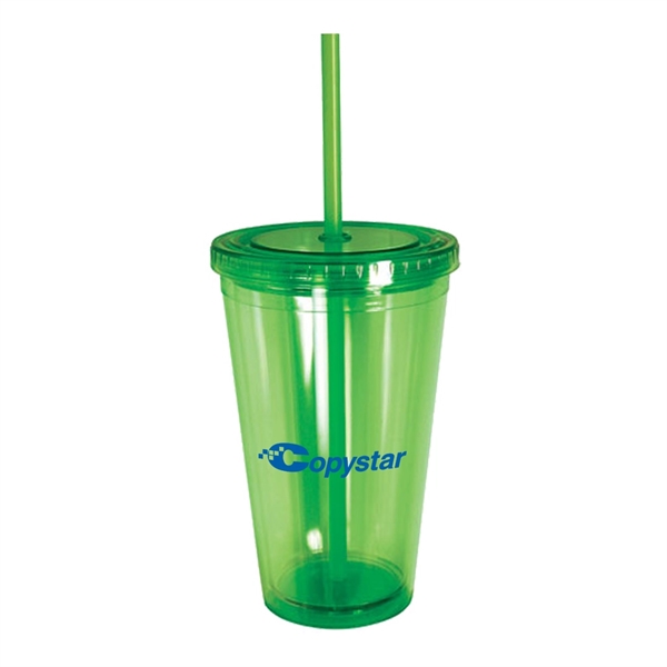 16 oz. Retractable Straw Acrylic Cup... from ASI 31517 Admart Products