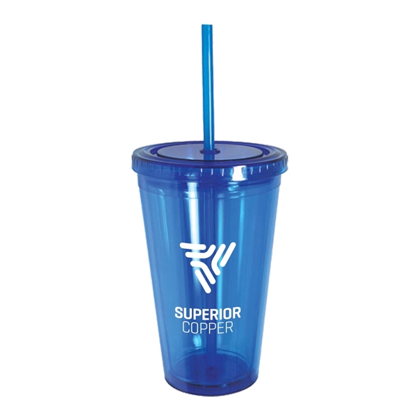 16 oz. Retractable Straw Acrylic Cup... from ASI 31517 Admart Products