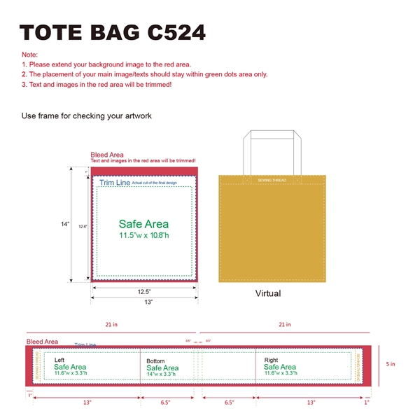 Offer Outstanding Promotions Using Full Color Grocery Totes - 13"x13"x5"... from ASI 41511 Brainchild USA Inc / BrainChild Gift Club