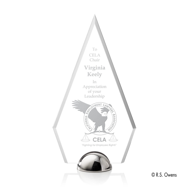 The beveled arrowhead shape of the Apex Hemisphere Award is combined... from ASI 84592 St Regis Group / R S Owens & Co Inc