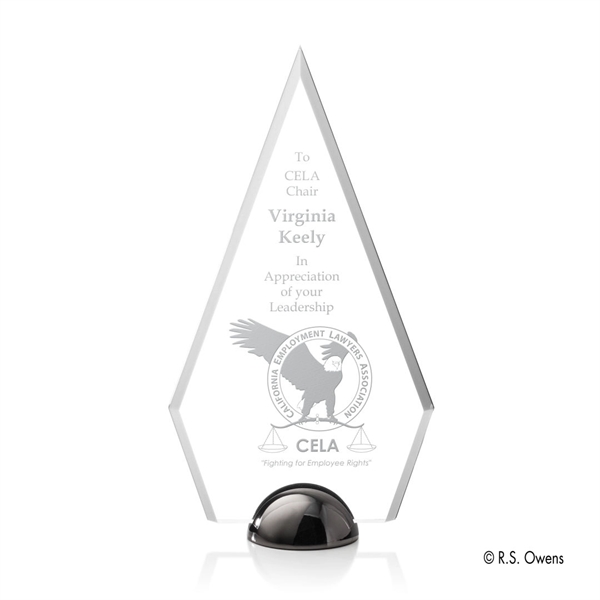 The beveled arrowhead shape of the Apex Hemisphere Award is combined... from ASI 84592 St Regis Group / R S Owens & Co Inc