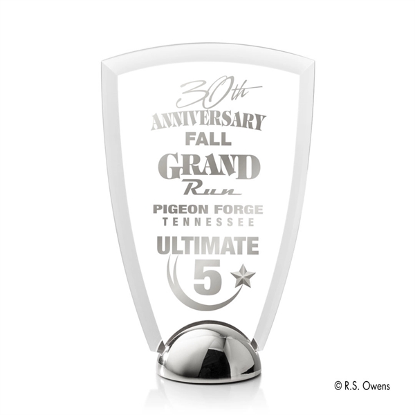 The beveled arch of the Arch Hemisphere Award is combined with... from ASI 84592 St Regis Group / R S Owens & Co Inc