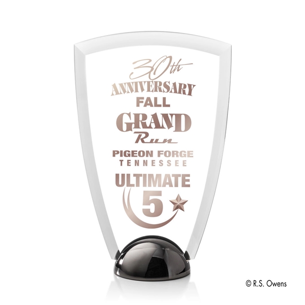 The beveled arch of the Arch Hemisphere Award is combined with... from ASI 84592 St Regis Group / R S Owens & Co Inc