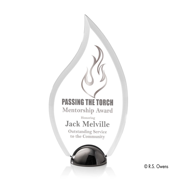 The beveled flame of the Vulcan Hemisphere Award is combined with... from ASI 84592 St Regis Group / R S Owens & Co Inc