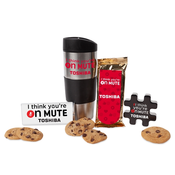 I Think You're On Mute Tumbler With Snacks Mailer Kit... from ASI 44900 NC Custom (CI/Lanco) / Chocolate Inn