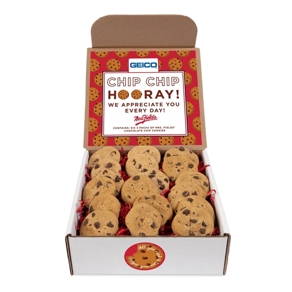 Mrs. Fields cookie mailer with six 3 packs of chocolate chip... from ASI 44900 NC Custom (CI/Lanco) / Chocolate Inn