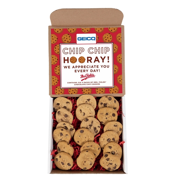 Mrs. Fields cookie mailer with six 3 packs of chocolate chip... from ASI 44900 NC Custom (CI/Lanco) / Chocolate Inn