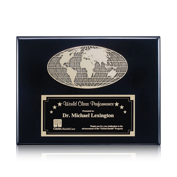 High-Gloss Piano Finish Plaque
Antique World Globe Plate... from ASI 84592 St Regis Group / St Regis