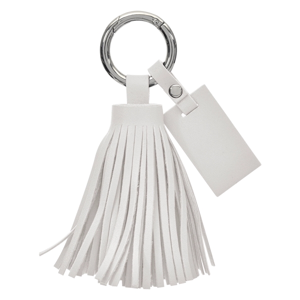 Tassel key ring with a round carabiner attachment for a unique... from ASI 61125 Hit Promotional Products / Hit®