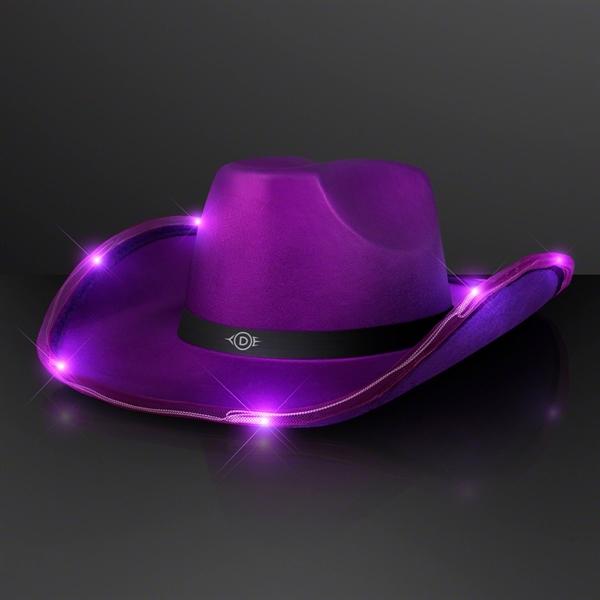 Deluxe Shiny Light Up Cowboy Hat; Blank & Imprint Pricing... from ASI 34194 ALightPromos
