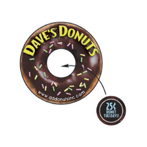 Gator Mag (TM) - Die cut, donut designed magnet with removable... from ASI 39850 The Bentcil Company