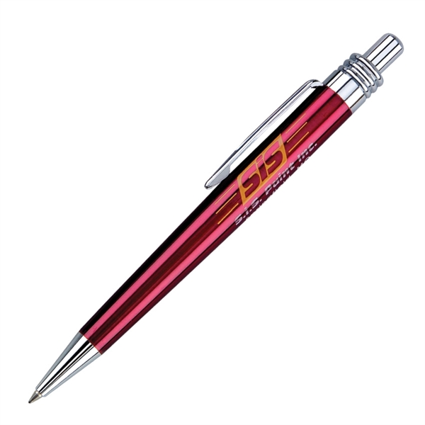 Click action ballpoint pen featuring translucent and glisten coated bodies.... from ASI 68190 Lungsal / Lungsal