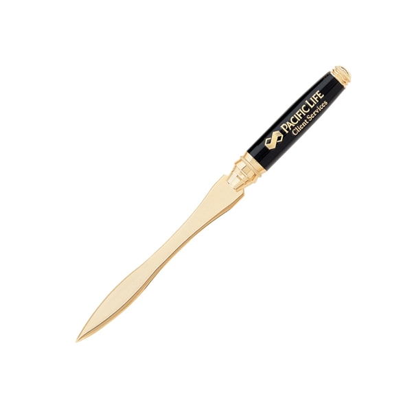 Brass letter opener with matte coated finish and polished gold accents.... from ASI 68190 Lungsal / Lungsal