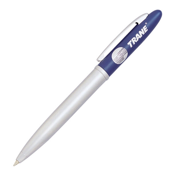 Twist action ballpoint pen featuring lacquer colored top and satin chrome... from ASI 68190 Lungsal / Lungsal