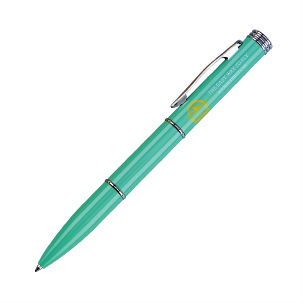 Twist action ballpoint and cap-off letter opener in lacquer colors.... from ASI 68190 Lungsal / Lungsal