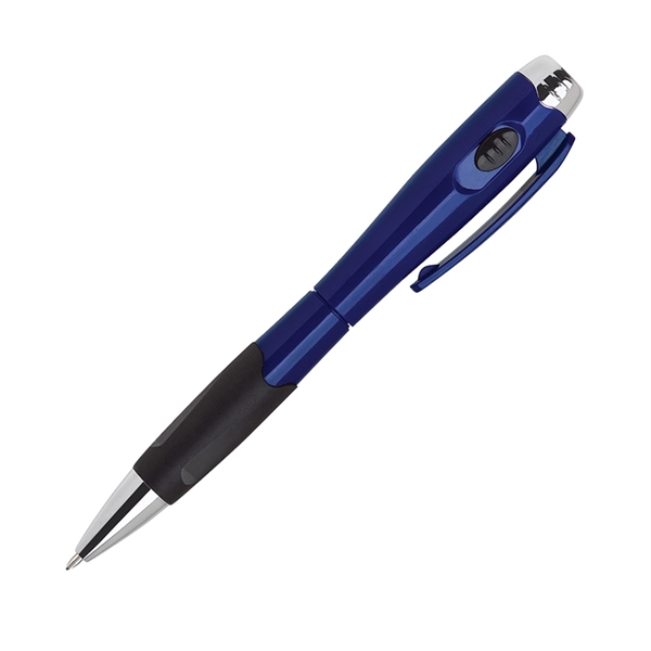 Retractable plastic pen with click buttons on 2 sides along with... from ASI 68190 Lungsal / Lungsal