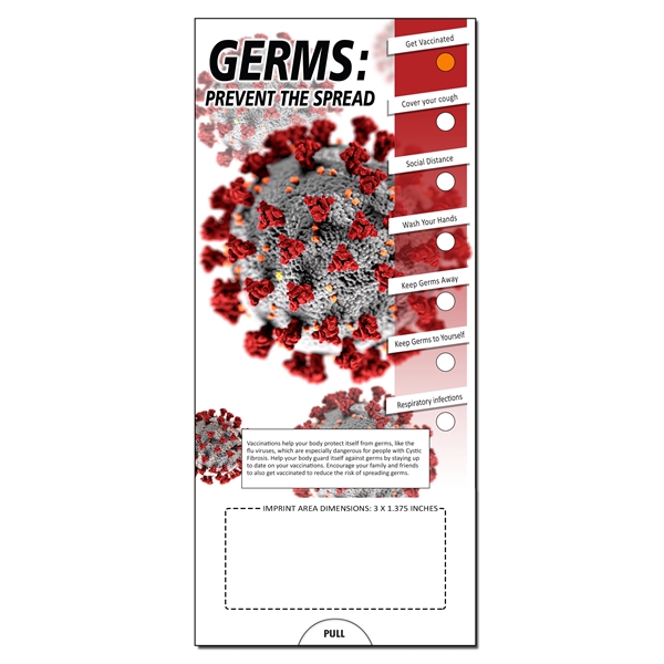 SLIDE CHART: Germs: Stop the Spread Slide Chart Informative slide guide.... from ASI 45815 Coloring Book Solutions / Coloring Book Solutions™ LivRite