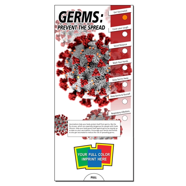 SLIDE CHART: Germs: Stop the Spread Slide Chart Informative slide guide.... from ASI 45815 Coloring Book Solutions / Coloring Book Solutions™ LivRite