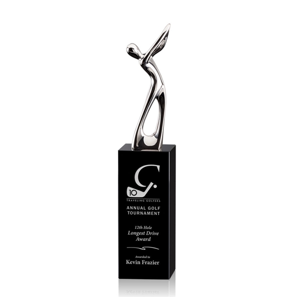 Peale Golf Award - Chrome/Black 8 1/2"... from ASI 84592 St Regis Group / St Regis
