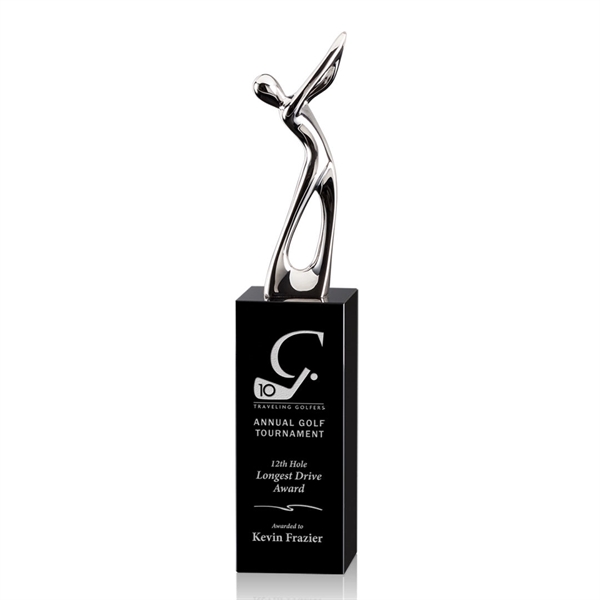 Peale Golf Award - Chrome/Black 8 1/2"... from ASI 84592 St Regis Group / St Regis
