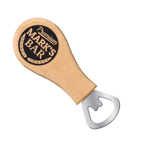 Maple wood magnetic bottle opener... from ASI 73010 Natico Originals Inc