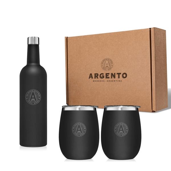 Wine Not? gift set with stainless steel BruMate 25 ounce canteen... from ASI 61005 Hirsch Gift Inc