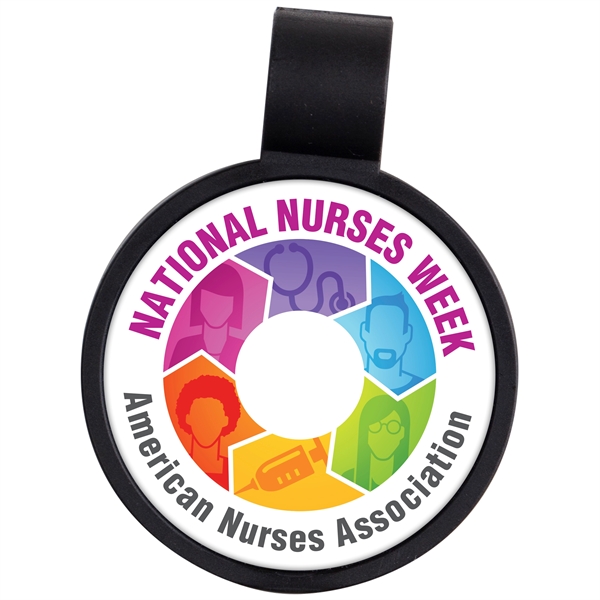 Anti-microbial round shape two sided stethoscope ID tag.... from ASI 49470 DEVARA