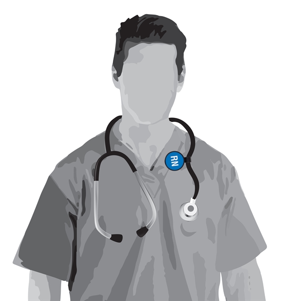 Anti-microbial round shape two sided stethoscope ID tag.... from ASI 49470 DEVARA