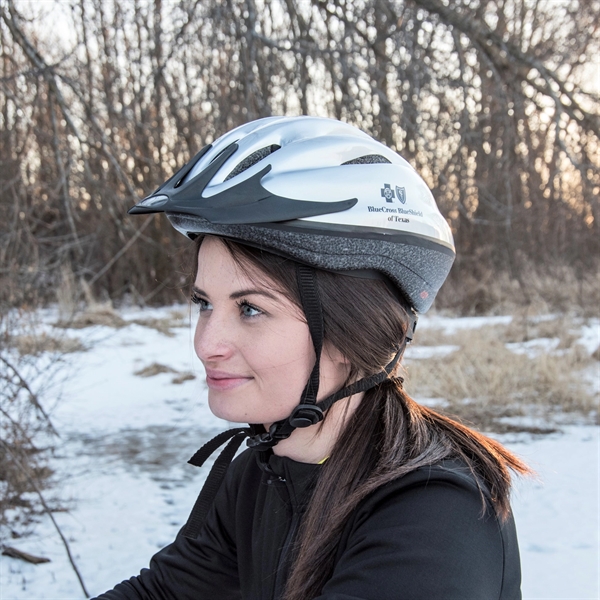 CPSC certified adjustable cycling helmet with adjusting sizing wheel, EPS foam... from ASI 72657 Active Life Promo / Active Life Promo