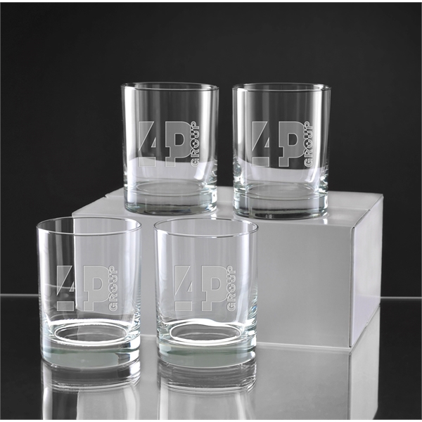 Set of 4, 14 ounce executive double old-fashioned glasses.... from ASI 71920 Moderne Glass Company Inc / Glass America®