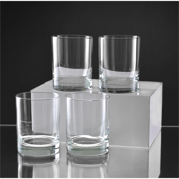 Set of 4, 14 ounce executive double old-fashioned glasses.... from ASI 71920 Moderne Glass Company Inc / Glass America®