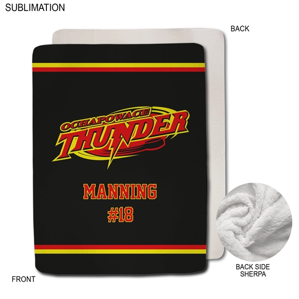 Team Blanket in Plush Sherpa Lined Micro Mink, 60x80, Queen Bed... from ASI 53509 FIEL-Fairdeal Import & Export / FIEL