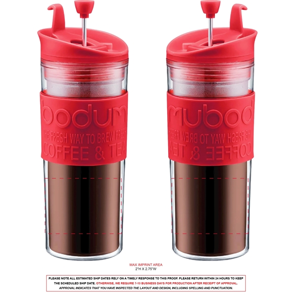 Bodum 15 oz. Travel Press - BPA-Free Plastic... from ASI 80060 VisionUSA