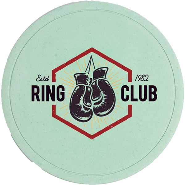 Unique coaster made from concrete!  Ultra-absorbent with velvet backing.... from ASI 61966 HPG / Beacon Promotions