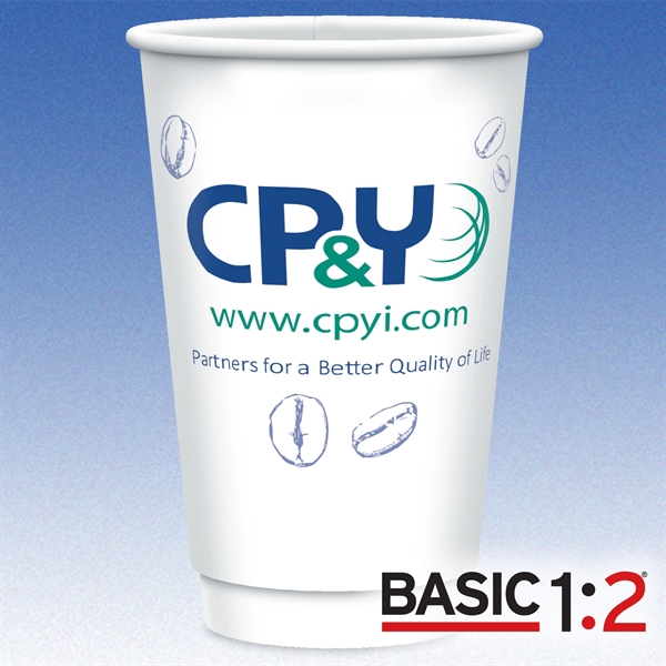 16 oz-Vx2® Gloss Double Wall Insulated Paper Cup with Hi-Definition Full... from ASI 49716 Digispec & CounterPoint