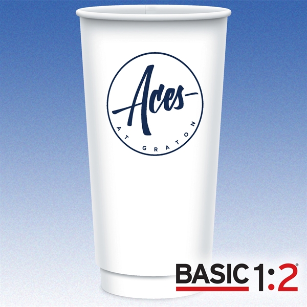 21 oz-Vx2® Gloss Double Wall Insulated Paper Cup with Hi-Definition Full... from ASI 49716 Digispec & CounterPoint